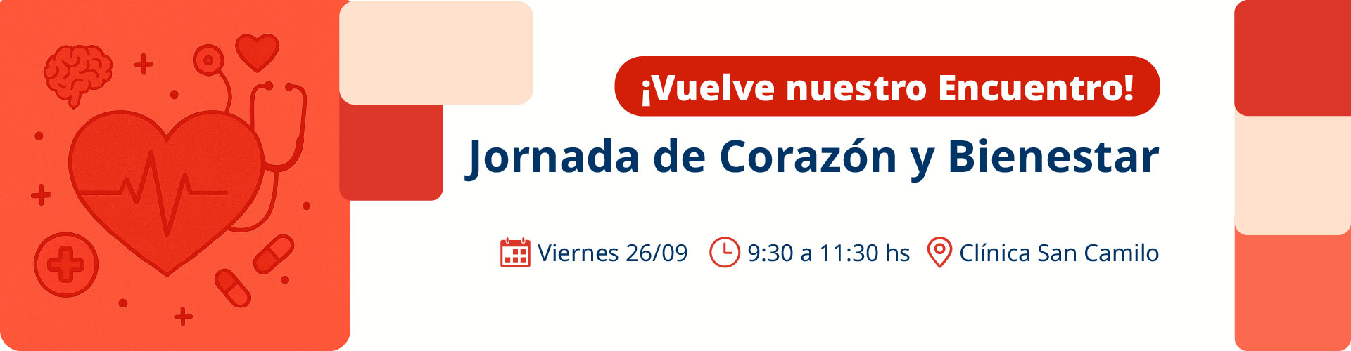 Flyer jornada de corazón y bienestar
