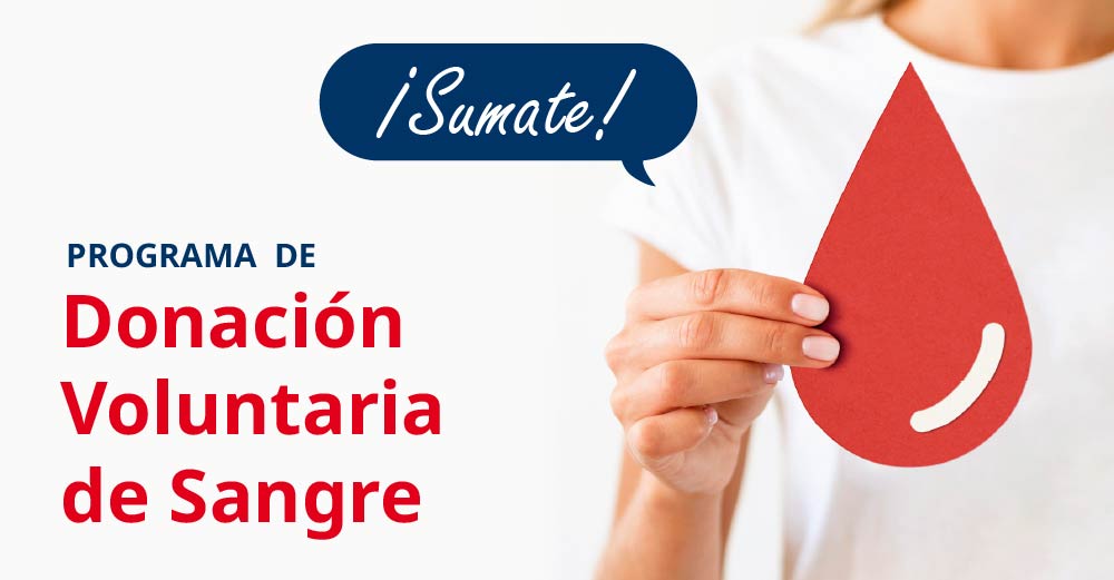 Programa de donación voluntaria de sangre